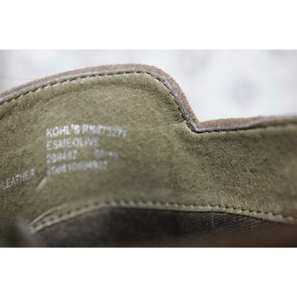 Sonoma Ankle Boot Womens Esme Olive 8.5M Suede Casual Block Heel Ortholite - Picture 10 of 10